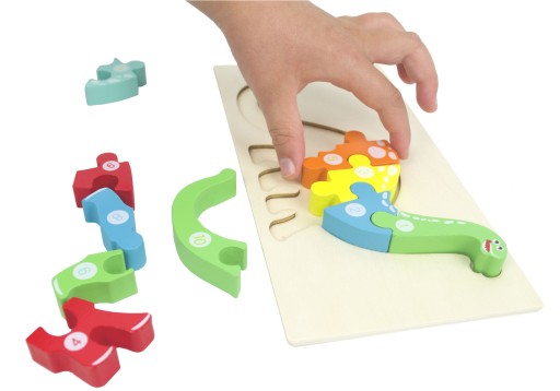DREVENÉ PUZZLE 3D PUZZLE DINOSAUR DIPLODOC