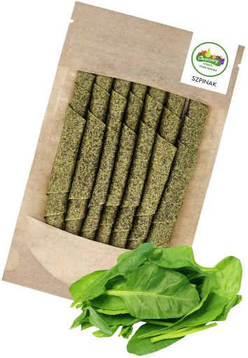 Špenát OVOCNÉ VALCE 50g Prírodný ovocný snack Špenát