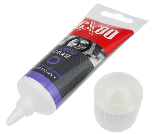 CX-80 SILIKÓNOVÉ MAZIDLO NA PLASTY A GUMU 40g BEZBAR.