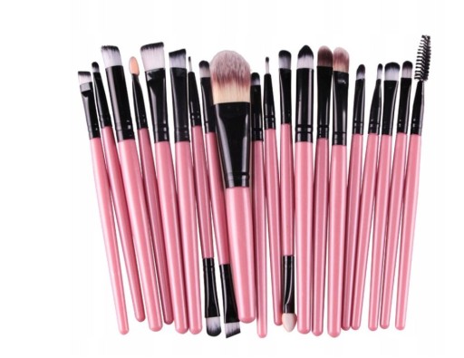 SADA ŠTETE NA MAKEUP 20 RUŽOVÝCH