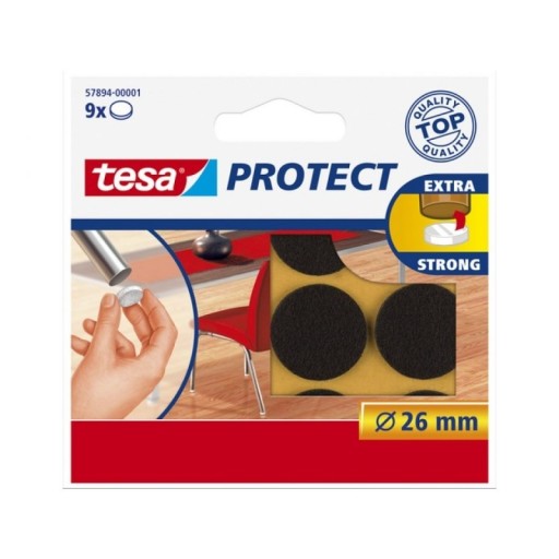 Plsťové podložky 26mm hnedé Tesa H5789401