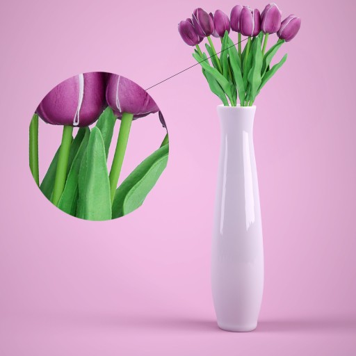 TULIPS TULIPSOVÁ KYTICA umelé kvety, ako ozajstné, dekoračné na balkón