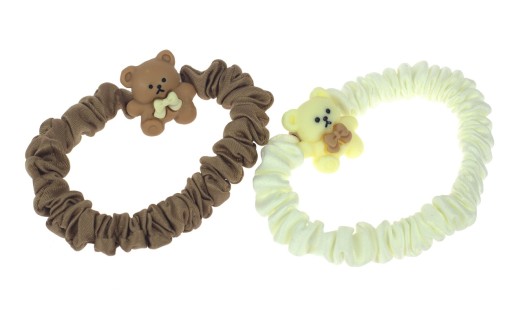 Skinny SCRUNCHIE RUB NA VLASY, SADA 2 MEDVÍDKOV