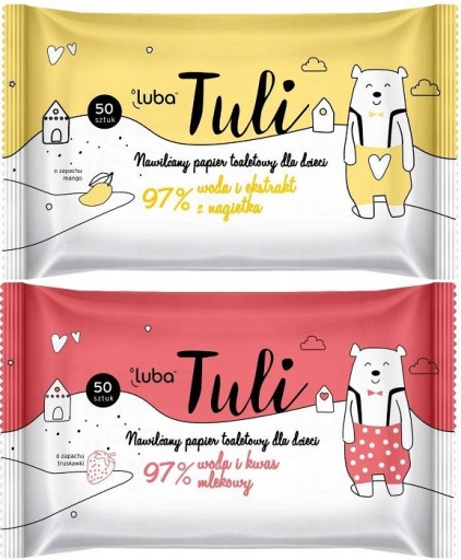 Luba Tuli vlhčený toaletný papier pre deti Mango 50 ks