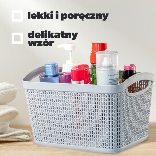 PLASTOVÝ KOŠÍK NÁDOBA 6,6L FARBY