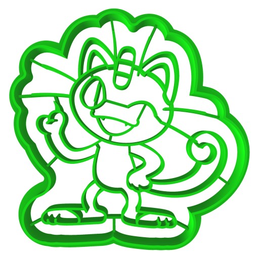 Vykrajovač na sušienky Pokemon Meowth 1 8 cm