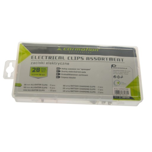 SADA ELEKTRICKÝCH KROKODÝLÍCH SVORKOV 28 ks