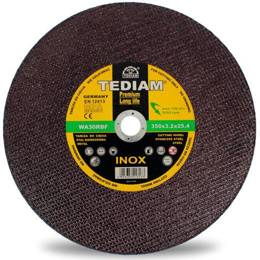 INOX REZNÉ DISKY 350 x 3,2 DLHÁ ŽIVOTNOSŤ