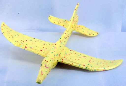 HRAČKA KITE PRE DETI LIETADLO STYROFOAM Šípka VTÁK KLUZÁK ŽLTÝ