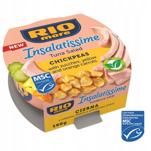 Šalát s tuniakom a cícerom 160g Rio Mare
