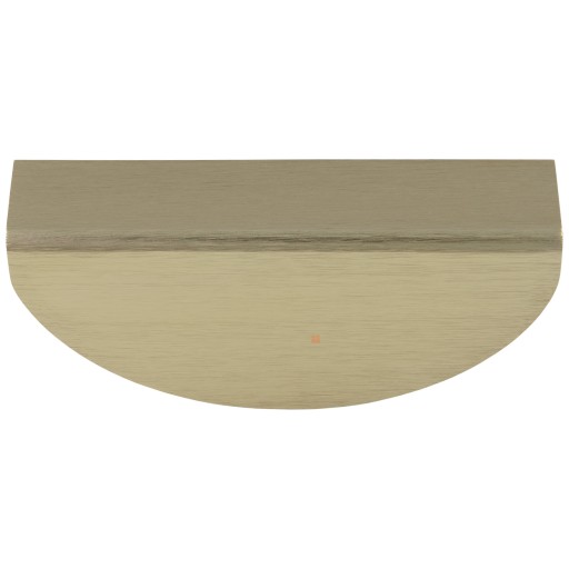 Polmesiaca polkruhová nábytková úchytka AL-008, rozteč 64mm, brúsené zlato