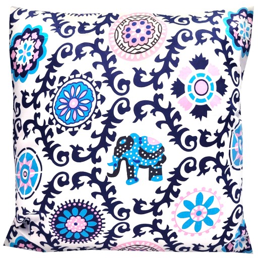 Bunda obliečka na vankúš 50x50 indických slonov