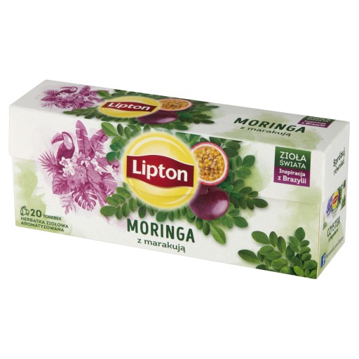 Lipton Moringa ochutený bylinný čaj s marakujou 20 sáčkov 18g