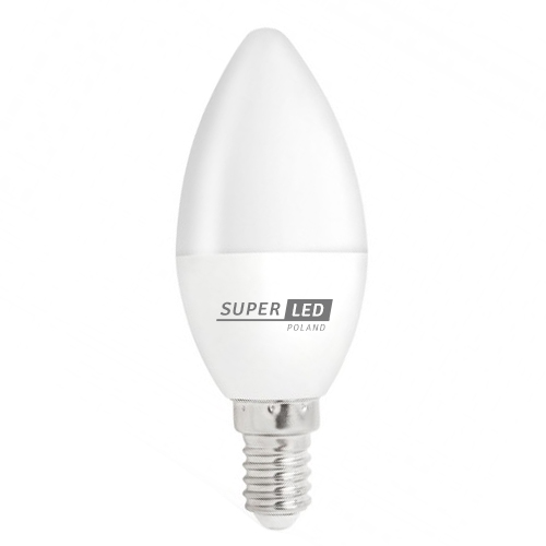 LED žiarovka E14 C37 6W = 60W SMD 630lm CCD sviečka