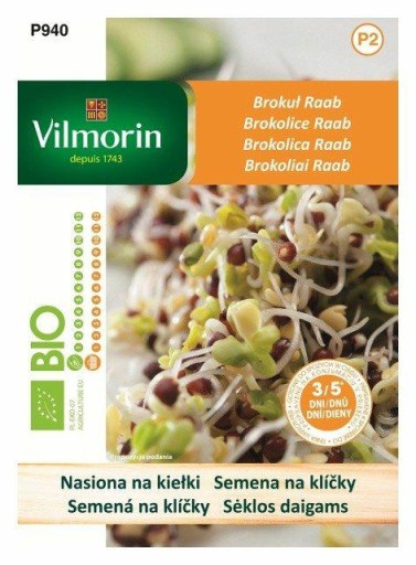 Brokolica Raab semienka na klíčky 10g BIO