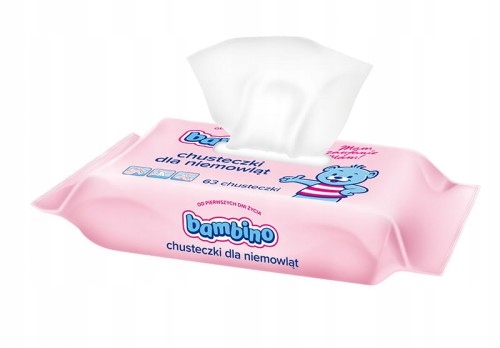 Bambino detské vlhčené obrúsky 63 ks