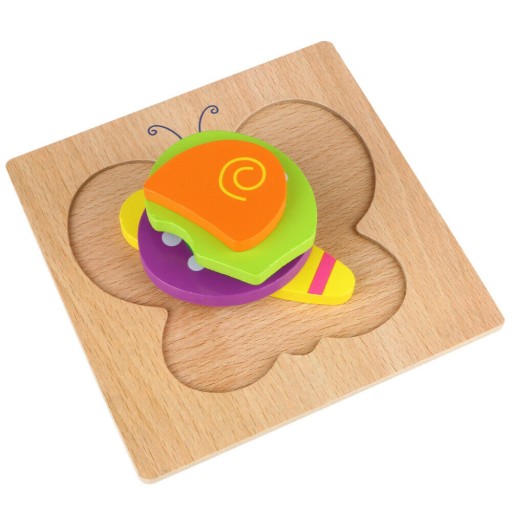 Edukačné drevené puzzle kocky pre deti 15MO