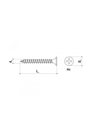 Wkręt-met Skrutka K-G 4,2 x 70 mm závit drevo 1 kg