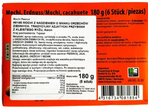 ARAŠIDOVÁ PRÍCHUŤ MOCHI 180g Awon