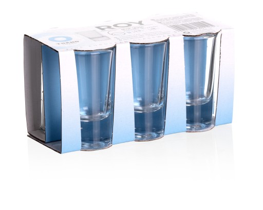 Poháre na vodku 6x25 ml transparentné Roy Trend Glass
