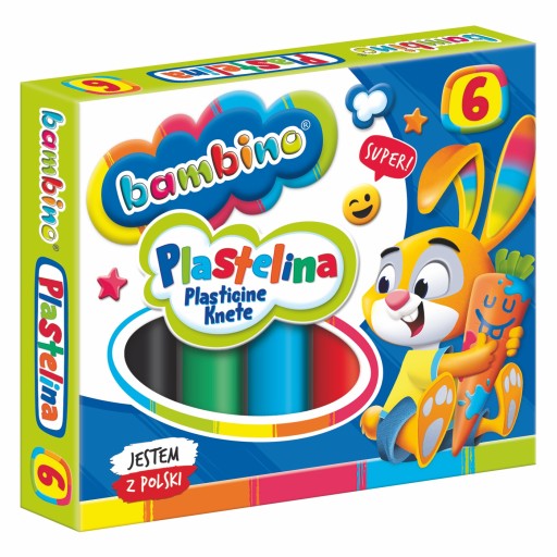 Bambino SCHOOL PLASTICINE 6 farieb x15g