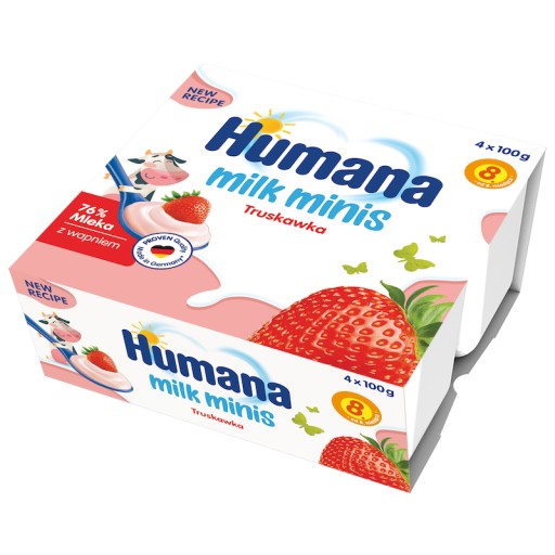 Humana jogurtový dezert s príchuťou jahody