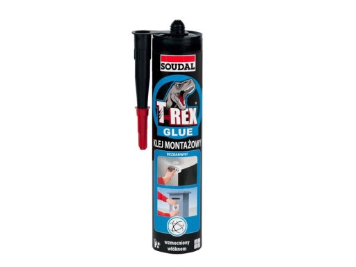 Montážne lepidlo T-REX, bezfarebné, 310 g, Soudal