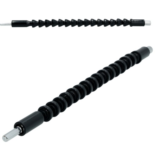 FLEXIBILNÉ NADSTAVENIE PRE VŔTAČKY, SKRUTKOVACIE HROTY, FLEXIBILNÉ, ČIERNA 1/4 300 mm