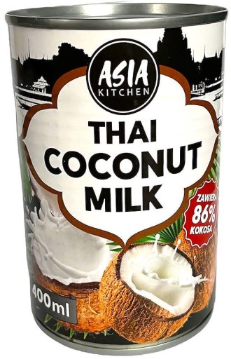 Thajské kokosové mlieko Thajské kokosové mlieko pre Cura 400 ml ASIA KUCHYŇA