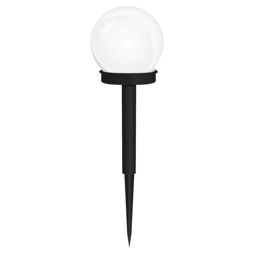 ATRIS Solar biela guľa na čiernej nohe 15cm 6500K LUMILED