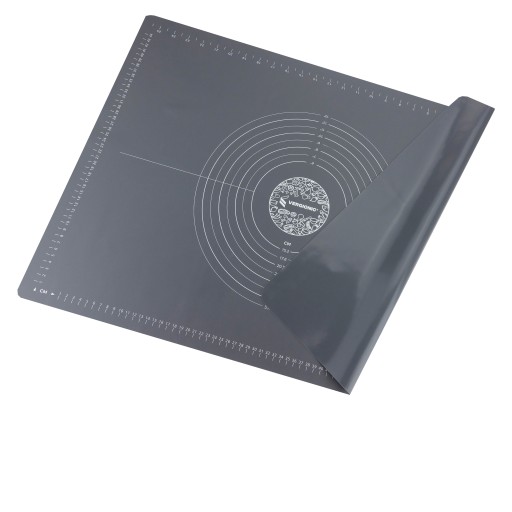 VELKÁ SILIKÓNOVÁ DOSKA 70x50cm XL podložka na tortu sivá