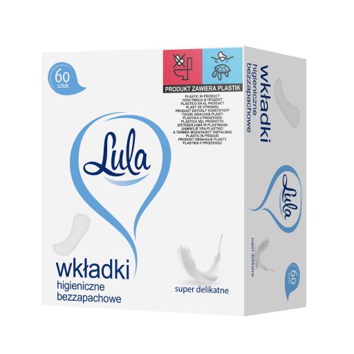 LULA Slipové vložky - neparfumované, 1 balenie - 60 ks