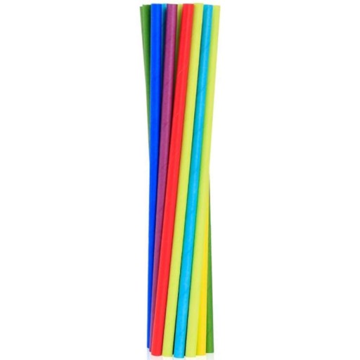 Rúrky na papierové slamky RAINBOW mix BIO eco x24