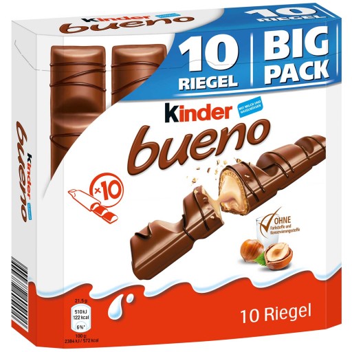 Kinder Bueno Big Pack 10ks x 21,5g 215g z Nemecka