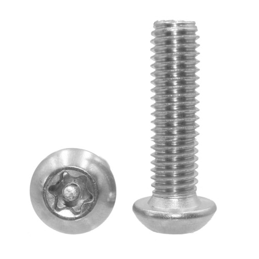 M6X12 BEZPEČNOSTNÁ GULIČKOVÁ SKRUTKA PRE TORX, NEREZ NEREZ 10