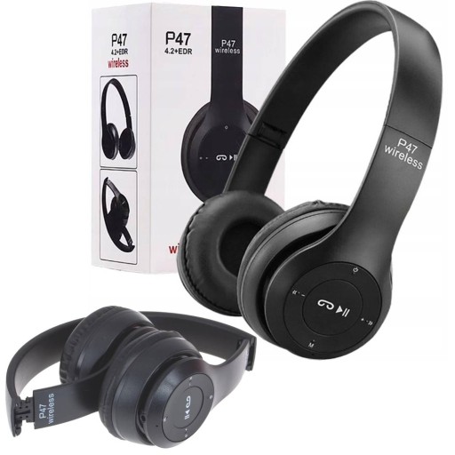 BEZDRÔTOVÉ SLÚCHADLÁ BLUETOOTH DO UŠÍ P47 MP3