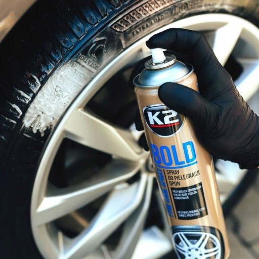 K2 BOLD BLACK SHINE STAROSTLIVOSŤ O PNEUMATIKY MOKRÉ 600ml