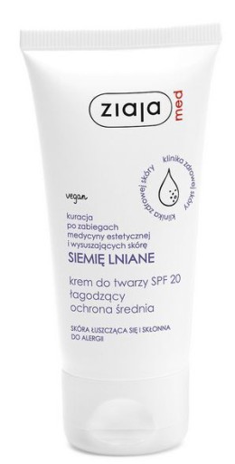 Ziaja Med ľanový krém na tvár SPF 20 50 ml