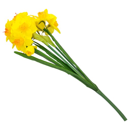 UMELÉ KVETY žlté kytice narcisov 45 cm ako skutočné do veľkonočnej vázy