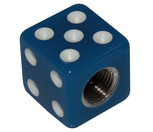 Krytky ventilov kolies Quad ATV Game Dice Blue 2