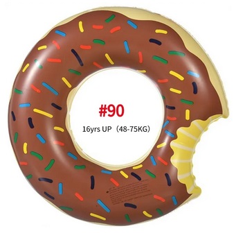 Nafukovací vodný kruh Donut Bagel Nafukovací matrac Donut 90 cm.