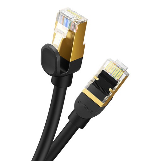 Sieťový kábel Baseus cat 8 Ethernet RJ45, 40 Gbps, 1 m (čierny)