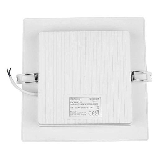 LED lampa zapustená štvorcový držiak lampy 18W 4000K neutrálny
