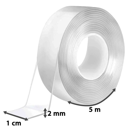 Univerzálna NANO páska, dlhá 5m x 1cm, vodeodolná, silné SULPO lepidlo