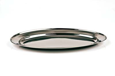 OVÁLNY NEREZOVÝ podnos 40CM