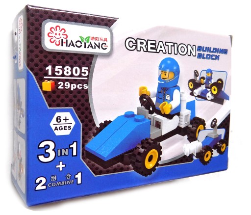 Skladanie kociek do auta CREATION - modré