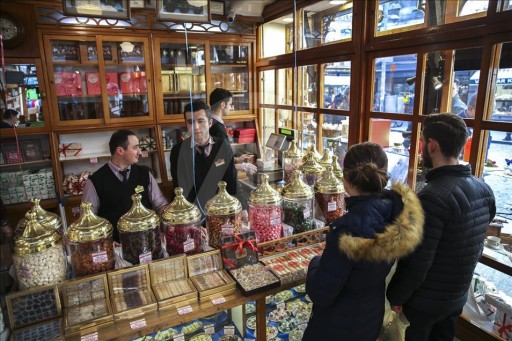 Lokum mix ovocia s orechmi 200g Haci Bekir Türkiye