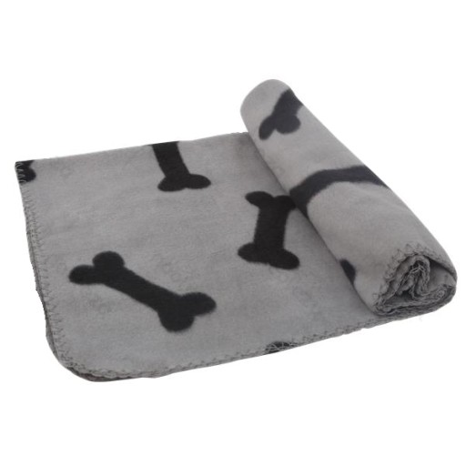 DEKA PRE PSA 75x75CM KOCKOVÝ FLEECE MÄKKÝ