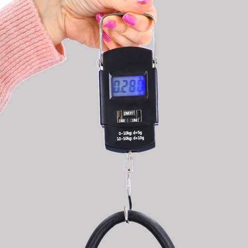 Váha na batožinu cestovná turistická letecká spoločnosť vrecko na ruku 50 kg LCD