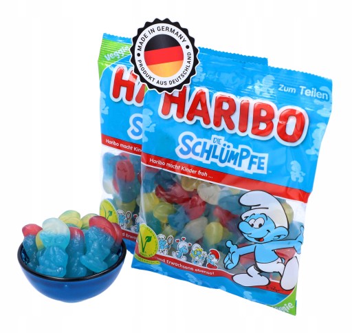 HARIBO Schlumpfe Smurfs Ovocná želé fazuľa 175g DE
